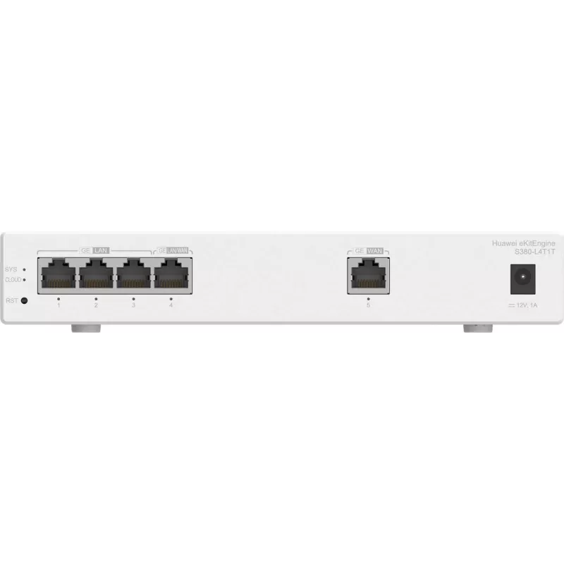 HUAWEI eKit S380-L4T1T multiservicerouter, 1x GE WAN, 4x GE LAN