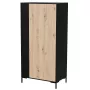 Kledingkast cama meble Cama v, zwart frame, 4 planken, 900×550×1840 mm