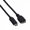 ROLINE - USB-kabel - USB Type-C (M) naar Micro-USB Type-B (M) - 50 cm - zwart (11.02.9005)