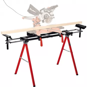 Einhell MSS 1608 afkortzaagstandaard 4 poten zwart rood maximale draagkracht 80 kg