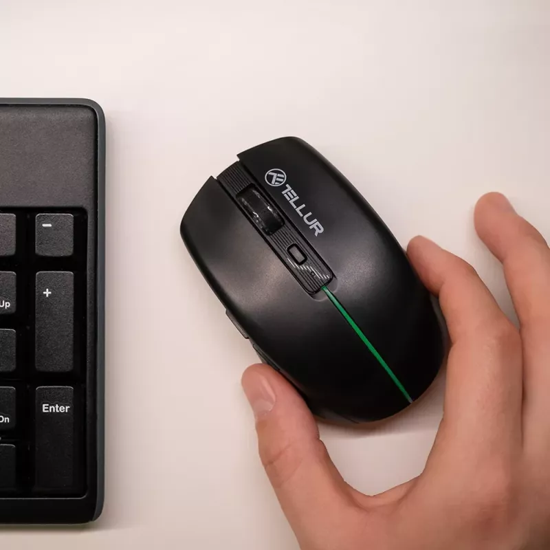 Tellur Silent Click draadloze muis zwart