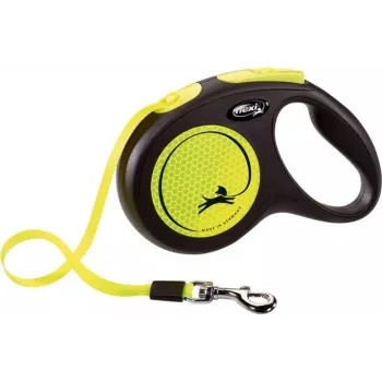 FLEXI nieuw Neon M - rolriem - 5 m