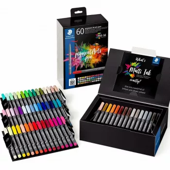 Brush Pen Staedtler Pigment Arts 60 stuks