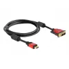 HDMI - DVI-kabel DeLOCK 84342 1,8 m stekker / stekker