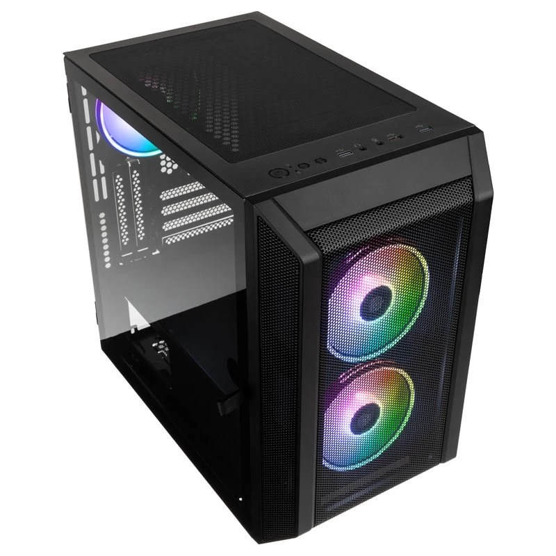Kolink Citadel Mesh RGB Micro-ATX-behuizing – zwart