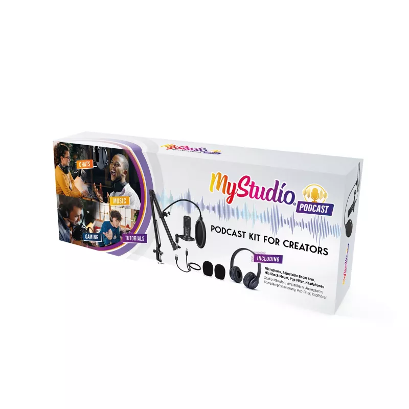 Studiomicrofoon Easypix 62021 zwart