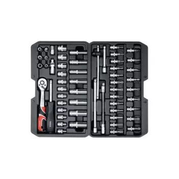 YATO dopsleutelset 56-delig 1/4 14501