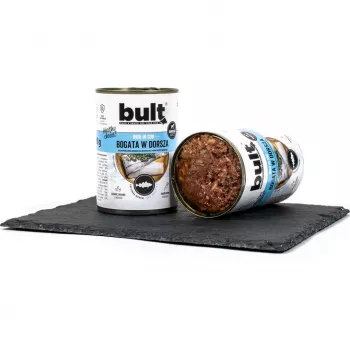 Natvoer voor honden BULT rijk aan kabeljauw 800 g zak — volledig natvoer voor volwassen honden, 800 g