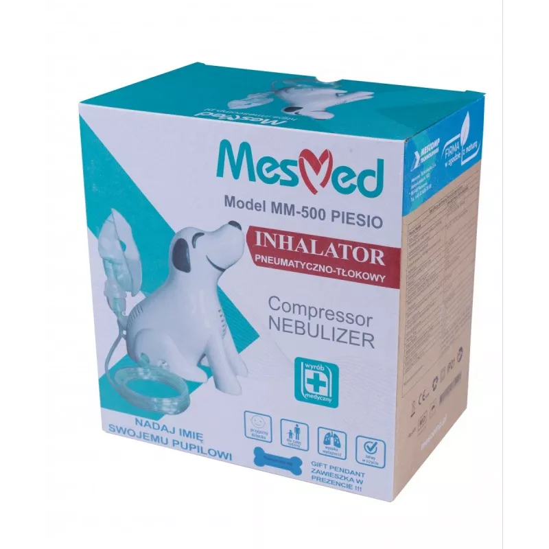 Inhalator Mesmed MM-500 Piesio pneumatisch-zuigeraangedreven draagbaar ontwerp