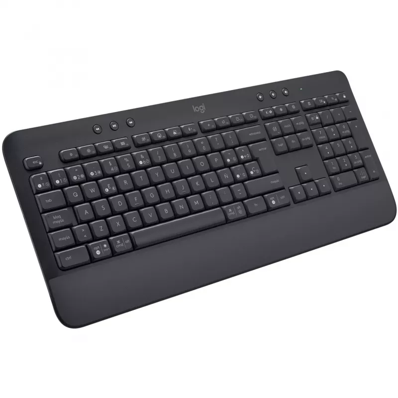 Logitech Signature K650 - toetsenbord - draadloos - Bluetooth 5.1 - QWERTY - Spaans - grafiet (920-010917)