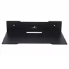 Wandplank voor decoder MACLEAN MC-122, staal, zwart, max. belasting 5 kg, gatafstand 219 mm