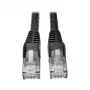 Eaton Tripp Lite Series Cat6 gigabit snagless molded (UTP) ethernet-kabel (RJ45 M/M), PoE, zwart, 1,52 m - patchkabel - RJ-45 (M) naar RJ-45 (M) - 1,52 m - UTP - CAT 6 - molded