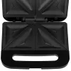 Sandwichmaker Adler AD 3076 — 1000 W compacte tafel-sandwichmaker, zwart/zilver