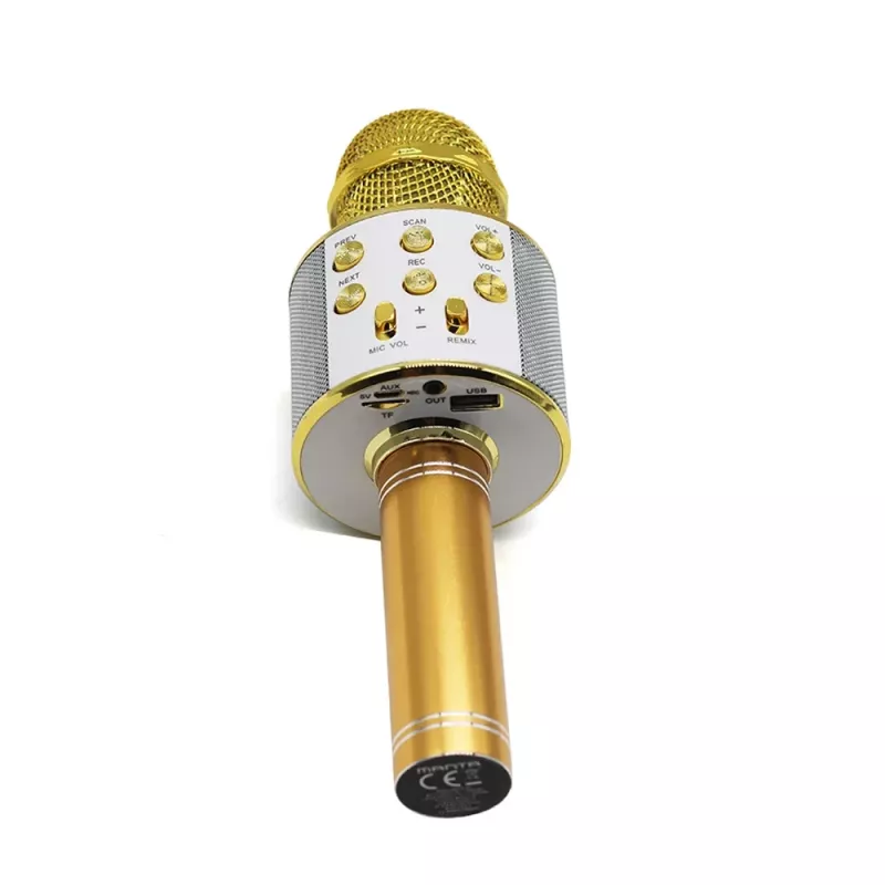 Microfoon MANTA MIC10-G goud nier draagbaar — condensator nier, handontwerp