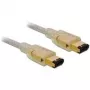 FireWire A/A-kabel DeLOCK 3,0 m grijs