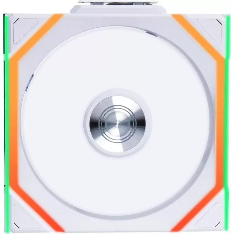 120mm Lian Li UNI FAN SL-INF Wireless ARGB PWM — wit, modulair magnetisch ventilatorsysteem