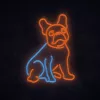 Neon Lights Dog MANTA SNL68MT Franse buldog decoratief neonbord