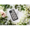 Smartphonehoesje iKins voor iPhone 11 Pro Max, zwart piramidedesign, beschermende hardcase