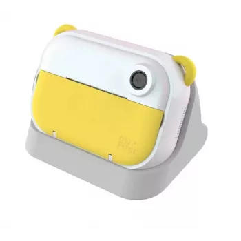 Digitale kindercamera Xrec myFirst Insta Wi, model FC2402SA-YW01, voor kinderen vanaf 3 jaar, 232 g, grijs/wit/geel