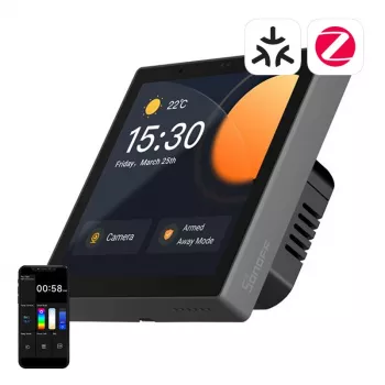 Wandgemonteerd smart bedieningspaneel Sonoff NSPanel Pro – Wi-Fi, Bluetooth, ZigBee-ondersteuning, model NSPanel86PB