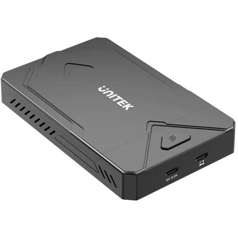 Externe opslagbehuizing Unitek S1229CBK01 voor M.2 NVMe en SATA SSD, zwart