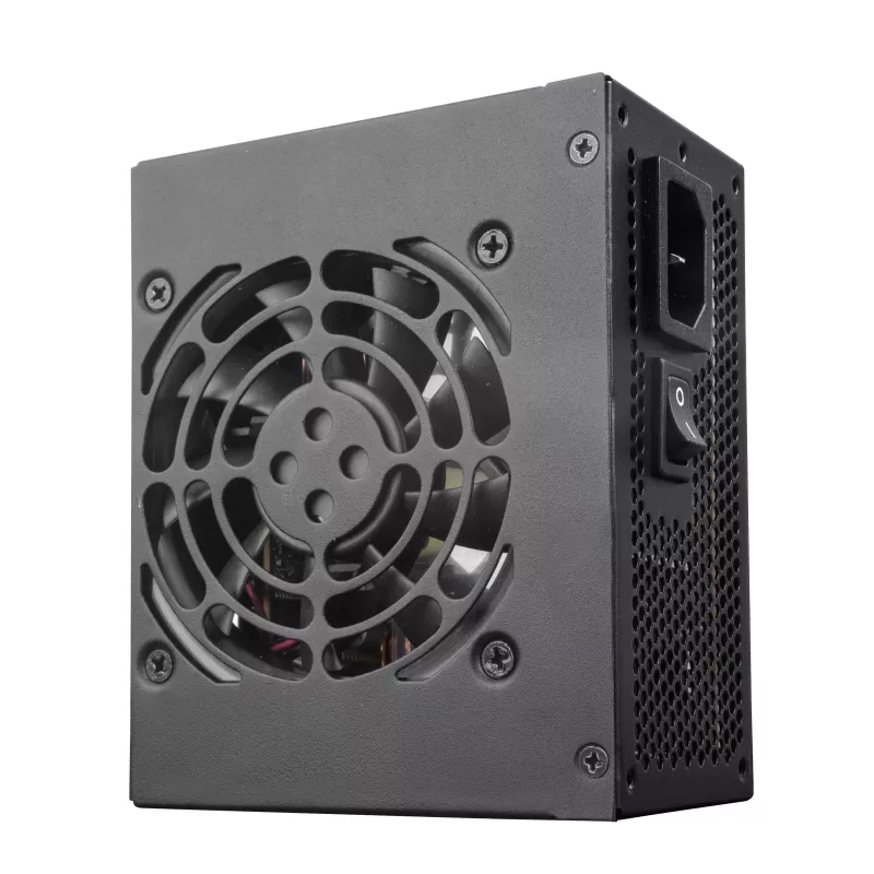 SilverStone SST-SX450-B - voeding (intern) - ATX12V 2.4/ SFX12V - 80 PLUS Bronze - AC 90-265 V - 450 Watt - actieve PFC - zwart