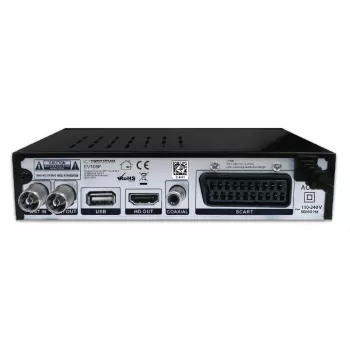 Set-top-box ESPERANZA EV106R kabeltuner DVB-T2 / DVB-C HEVC H.265, HDMI, USB, PVR, Dolby Digital, 174–790 MHz, zwart