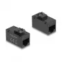 DeLOCK 90638 Keystone-module plat zwart RJ-45