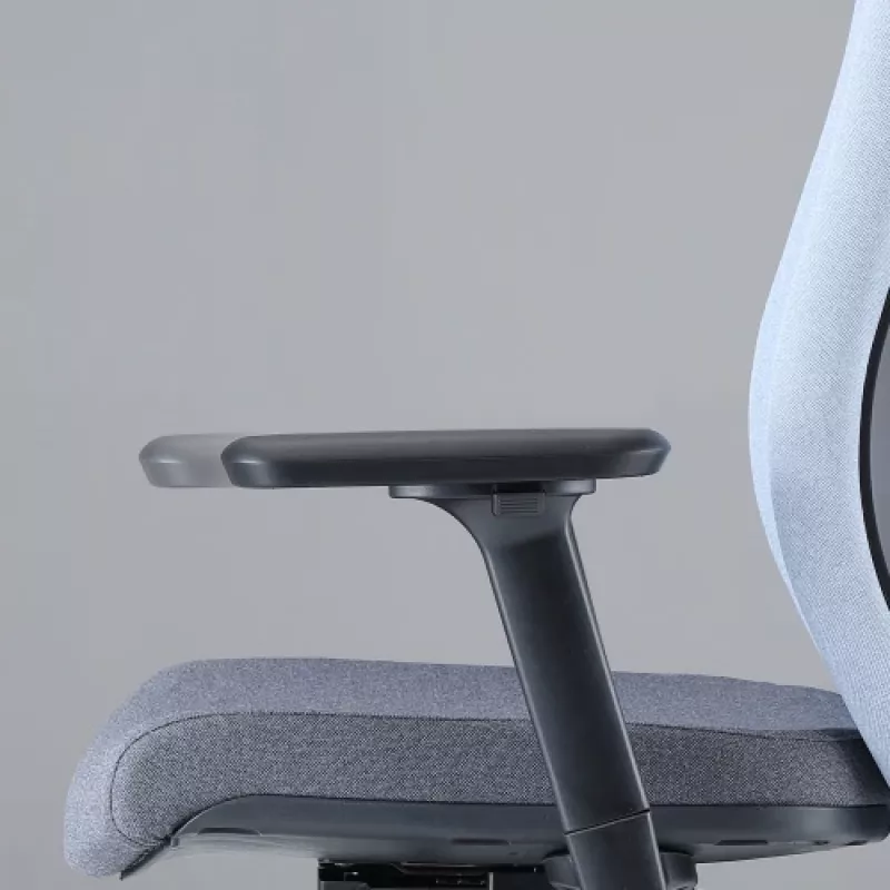 Up Up Athene ergonomische bureaustoel zwart, grijs + blauwe stof