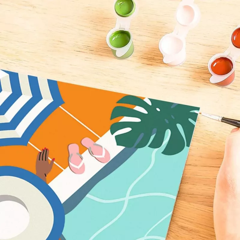 Malset nach Zahlen Ravensburger CreArt – Pool Time (malset, model 25523)
