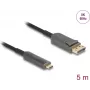 DELOCK actieve optische kabel USB-C naar DisplayPort 81604 4K 60Hz, USB-C (Alt Mode) naar DP, 1,8 m