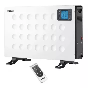 Convector-elektrische kachel NOVEEN CH8000 — 2000 W, 3 vermogensstanden, timer, afstandsbediening, wit