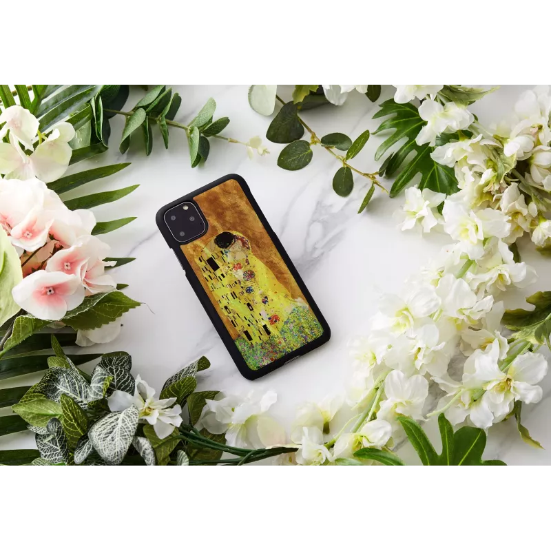 Smartphonehoesje iKins voor iPhone 11 Pro Max – zwart kusdesign, beschermhoes