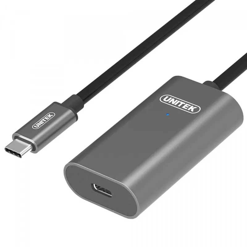 USB-kabel UNITEK U305A 5 m USB 3.2 Gen 1 USB C grijs
