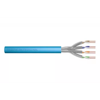 DIGITUS DK-1641-A-VH-1 Cat. 6A S/FTP installatiekabel, AWG 23/1 draad, LSZH, Eca, 100 m, blauw (RAL 5012)
