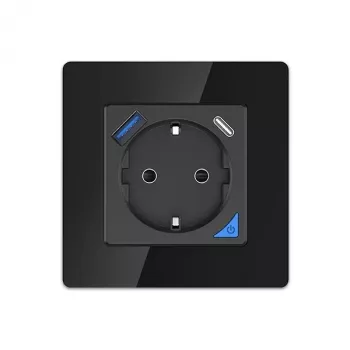 Wandcontactdoosset Extralink Smart Life Pro 230V met 1x USB-A en 1x USB-C