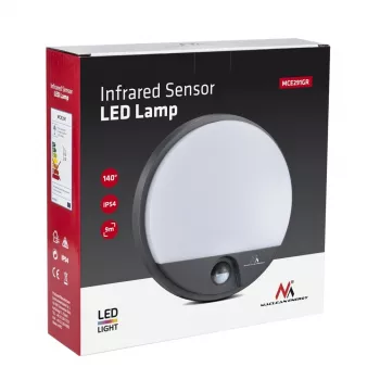 LED 15W lamp met infrarood bewegingssensor MACLEAN MCE291 GR