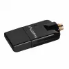 Lanberg NC-0150-WE Mini USB-wifi-adapter N150, 150 Mbit/s, 1 externe antenne, zwart