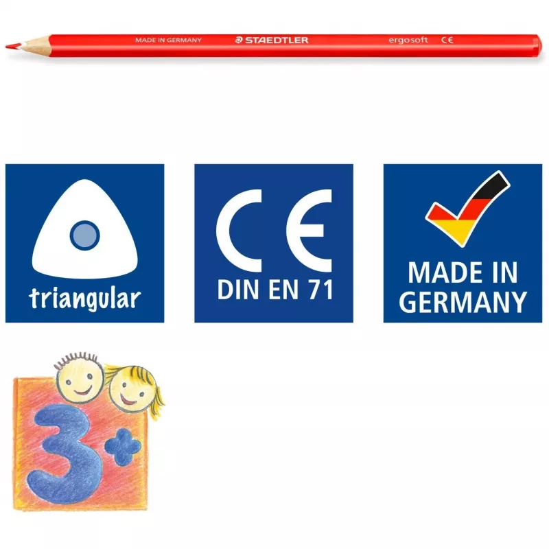 Kleurpotloden Staedtler Ergosoft 157 veelkleurig 36 stuks