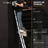 Telescoopladder Batavia B.V. Giraffe AIR 3,81 m, compacte uitschuifbare aluminium ladder