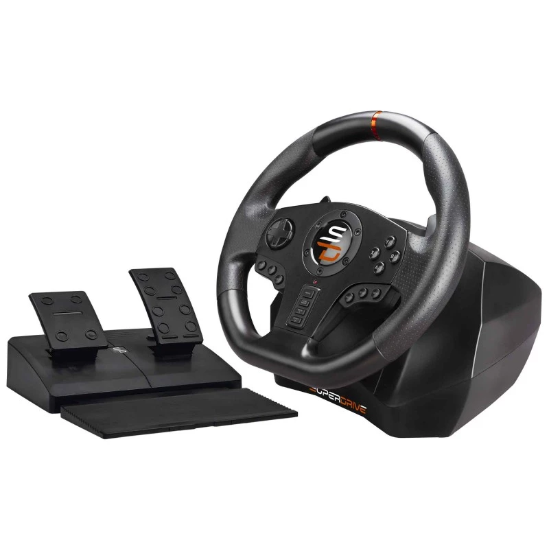 Subsonic SA5595-PC gaming controller zwart USB stuurwiel + pedalen