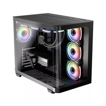 Computerbehuizing LC-Power LC-8001B-ON Midi Tower zwart
