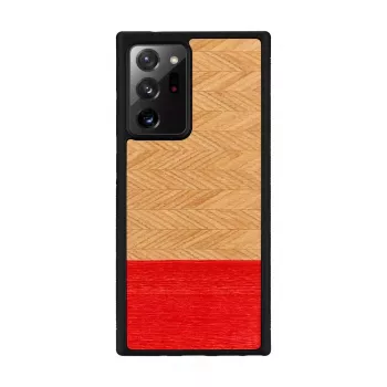 Telefoonhoesje Man and Wood Galaxy Note 20 Ultra visgraatpatroon azalea zwart