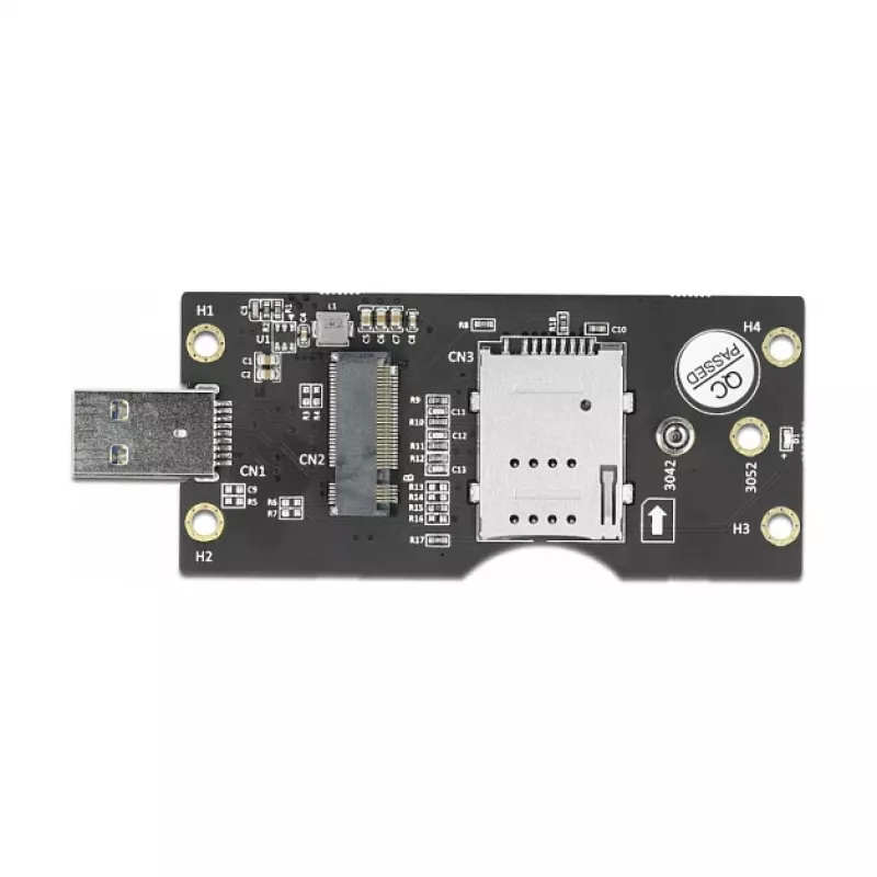 Delock 63166 USB 3.0 Type-A naar M.2 Key B converter met SIM-slot