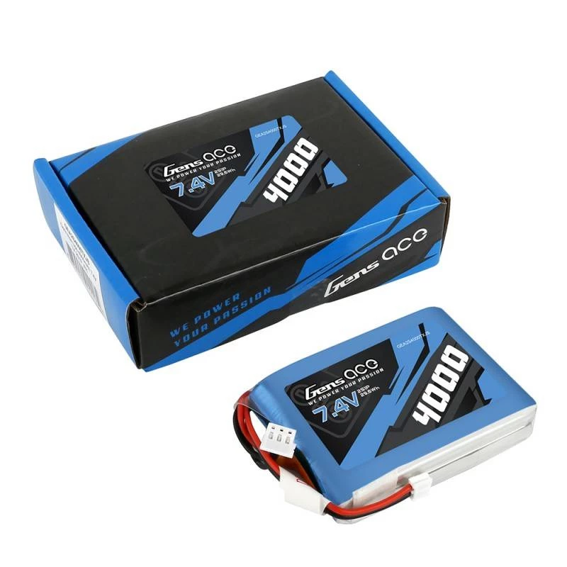 Gens Ace 4000mAh 7.4V 1C LiPo-accu