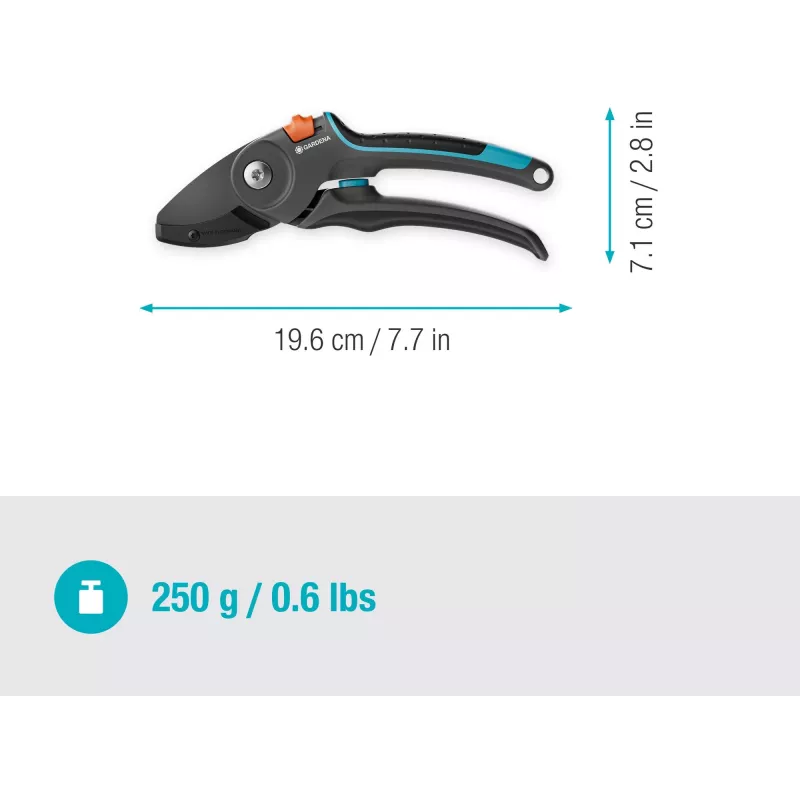 GARDENA tuinschaar PremiumCut Flex 12250-20 met ergonomische handgreep en lichtgewicht ontwerp