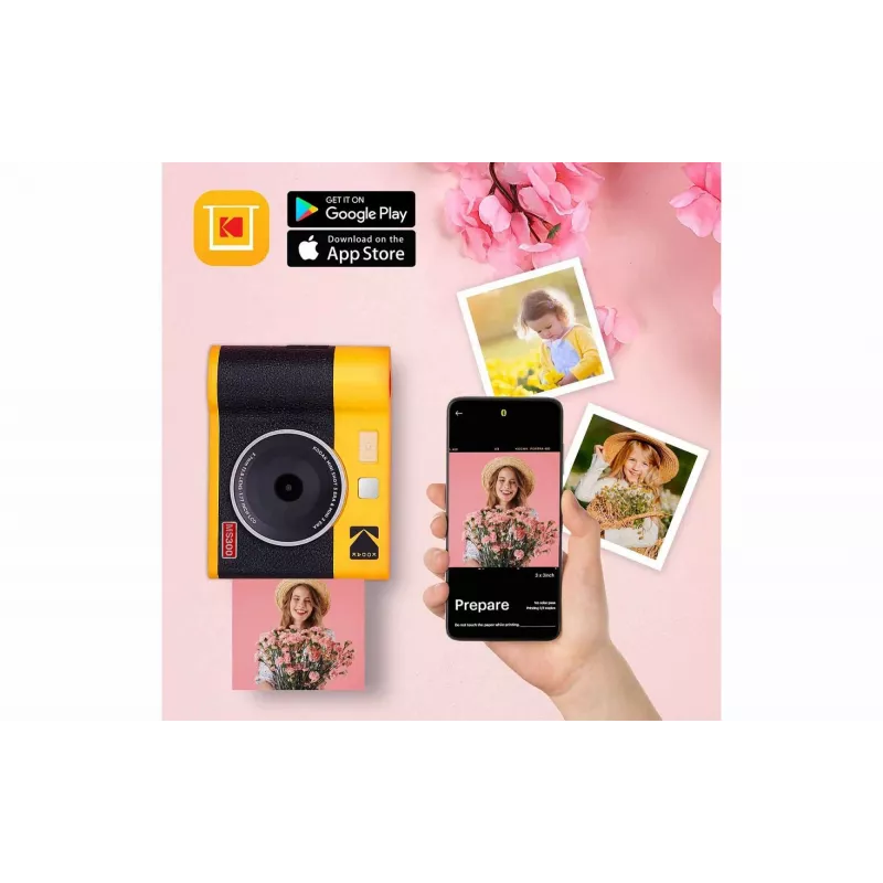 Instantcamera Kodak Mini Shot 3 Era – zwart, 4Pass-printtechnologie