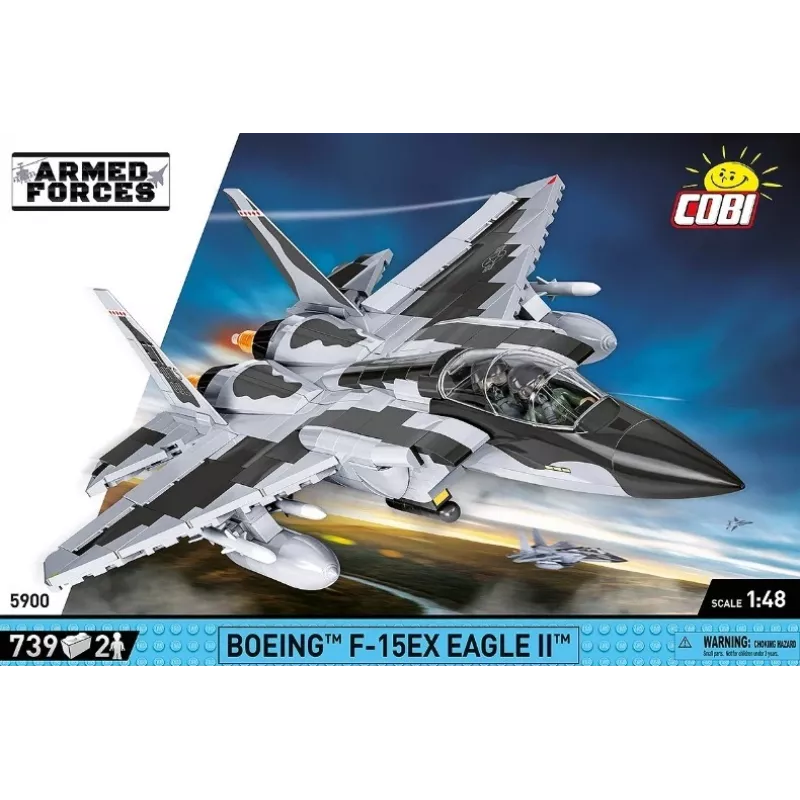 Cobi bouwstenen Boeing F-15EX Eagle II modelset COIB-5900, verzamelbare schaalbouwset