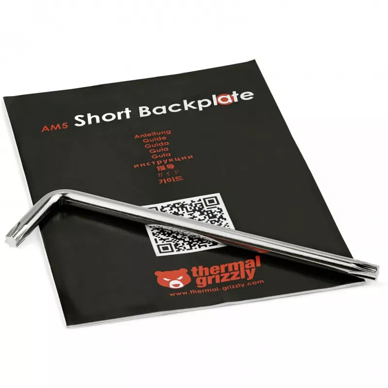 Backplate Thermal Grizzly TG-SB-R7000 aluminium polycarbonaat zwart