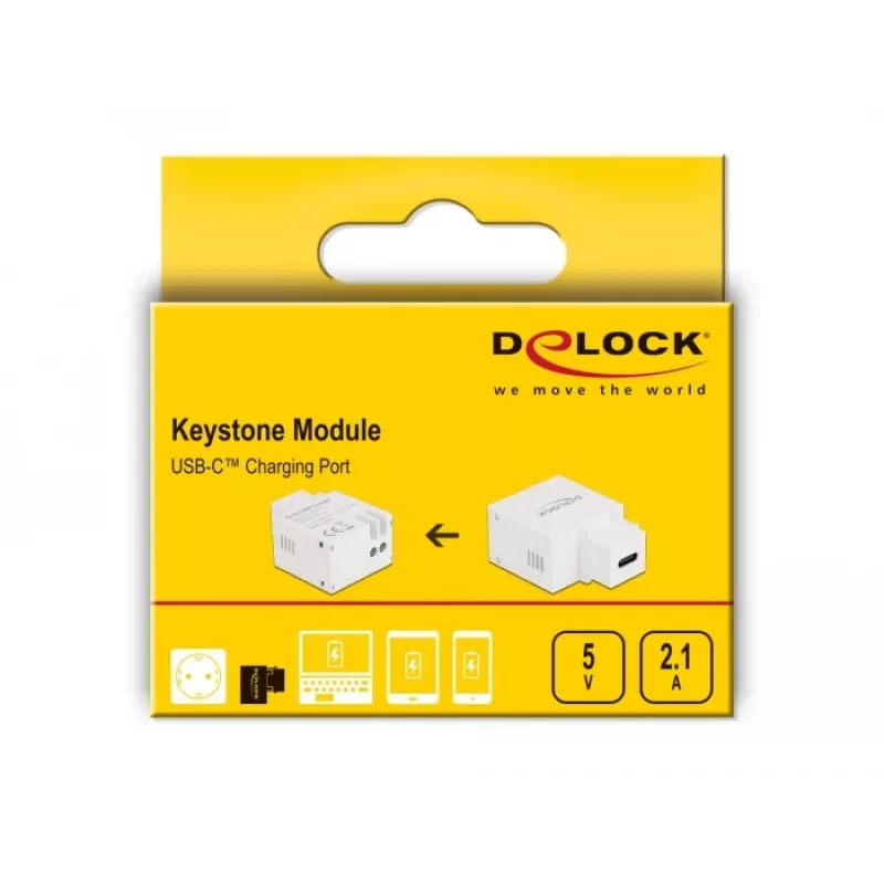 Keystone-module USB Type-C laadaansluiting DeLOCK 87792